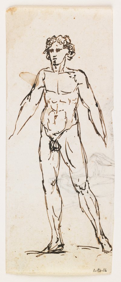 Standing Nude Male by Pelagio Palagi